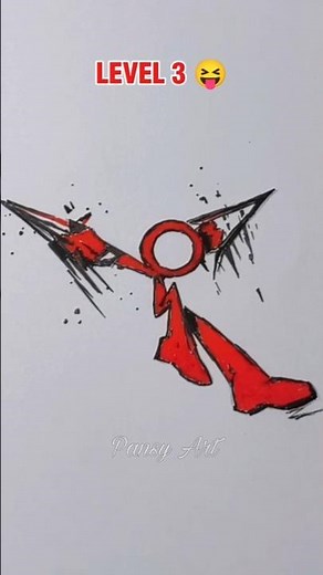 Drawing Stickman TDL by Allan Becker in different level #howtodraw #stickman #drawingstickman #art