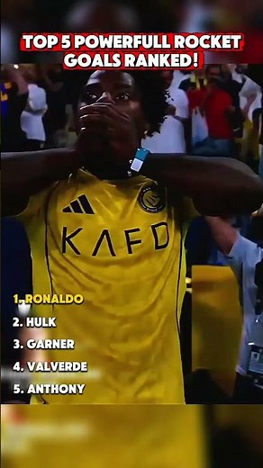5 Rocket Goals That Broke The Net! Ronaldo No.1? 😳 #football #soccer #goals #rocketgoal #aura