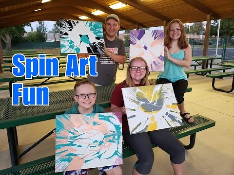 Step by Step Canvas Spin Art