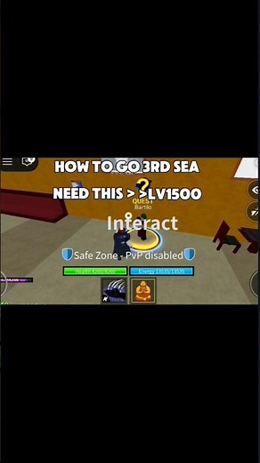 How to go 3rd sea in | Blox Fruit |