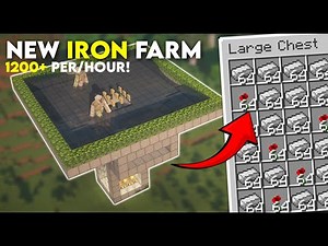 Bedrock & Java | Minecraft New IRON Farm in 1.21!