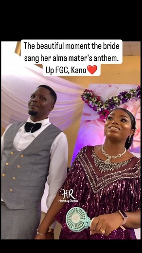 One of the highlights of the reception was the moment the bride and ex students of FGC, Kano passionately sang their alma mater's anthem. Chinyere weds Augustus '24 #hantyrebe #mc #mcduty #event #topmc #wedding #weddingreception | Hanty Rebe's Corner