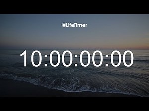 10 Hours (600 Minutes) Countdown Timer Relaxing Sea Waves ‪@LifeTimer‬ #10hours #countdowntimer