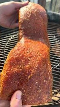 Pork Loin low and slow using the snake method!