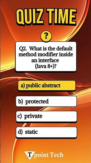 Java MCQs | Java Questions & Answers for Practice | Tpoint Tech
