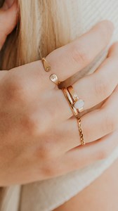 1.1K views · 3 comments | The Ivy Initial Ring: customize your own or for someone you love. ✨ p.s. if you spot one of YOUR rings in this reel, hop in the comments and let us know why you chose these stamps for your ring! | Hello Adorn | Facebook