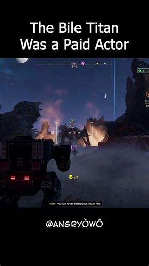 The Bile Titan Was A Paid Actor - Helldivers 2 Meme || Angry ÒwÓ #funny #meme #gaming #helldivers2