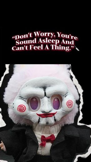 🔪Labubu Jigsaw Halloween Outfit🤐 | Creepy Mask & Dark Vibes