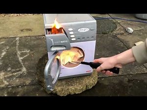 washMATIC toy washer destruction 2 (INCLUDES FIRE)