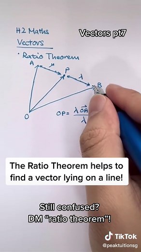 Ratio Theorem: Understanding Vector Combinations