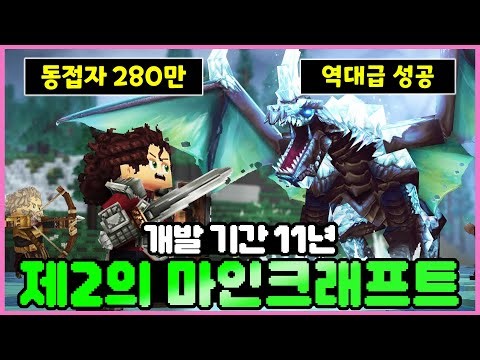 출시 첫날 동접자 "280만명" 레전드 탄생.. 11년 동안 개발한 제2의 마인크래프트. 하이테일 리뷰