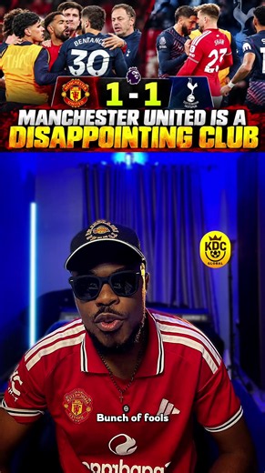 Manchester United is a big disgrace! You can’t win a team with red card despite leading 1-0, WHAT A HUGE EMBARRASSMENT! Manchester United 1-1 Tottenham #manchesterunited #tottenham #premierleague