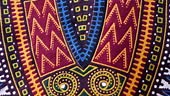 Traditional fabric design from Senegal, Africa. Colorful African...