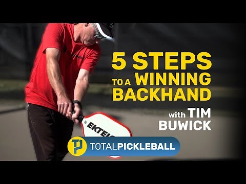 How to hit a pickleball backhand in 5 steps. ft. Tim Buwick PPR Certified Pro