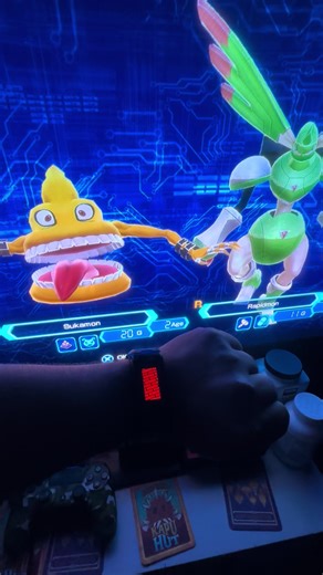 Pulsemon Wasn’t ready😭 #digimon #vitalbracelet #fyp