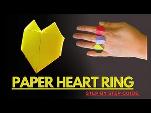 Create a Beautiful Origami Heart Ring from Paper