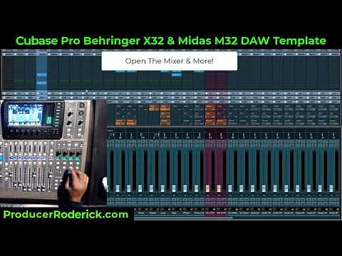 Cubase Pro X32 & M32 DAW Template