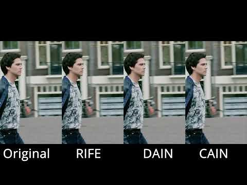 RIFE vs. DAIN vs. CAIN - Frame Interpolation Comparison Clips