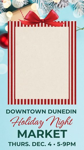 🎄 Mark your calendars to join for our Holiday Night Market in Downtown Dunedin! Shop local and find your perfect gift for the holidays. 🎁 We have TWO of these events happening in December - THE MORE THE MERRIER - Thursday, December 4th & Thursday, December 18th, 5:00 PM - 9:00 PM on both dates, at Pioneer Park. Celebrate the season and shop a diverse array of artisanal goods, perfect for holiday gifting, entertaining, and enjoyment. Connect with the very best of what’s local - from handcrafted