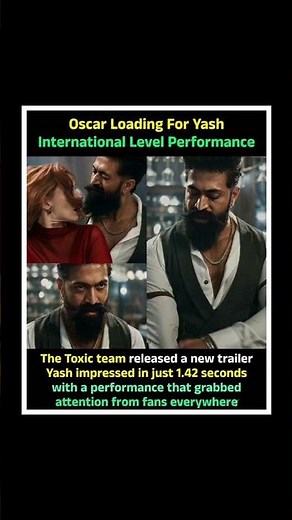 Yash Stuns in Toxic Trailer | 1.42 Seconds That Sparked Global Buzz#trendingnow #bollywood