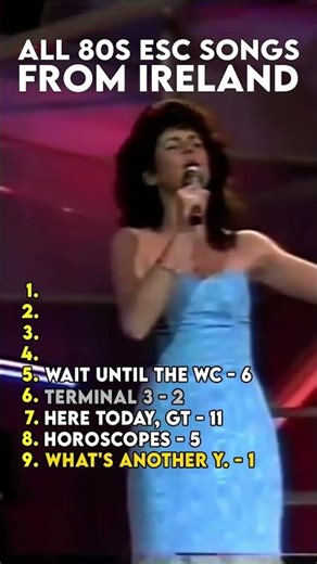 Ireland at Eurovision in the 80s 🇮🇪