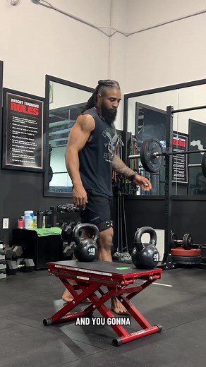 Exercises like banded step ups are great way to activate those deep core muscles and really get a full body workout and utilizing the step up! #legday #bands #kbands | Tim Buckley Fit