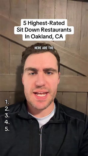 Matt on Instagram: "Restaurant Ranking - 5 Highest-Rated Sit Down Restaurants In Oakland, CA #oakland #california #restaurant"