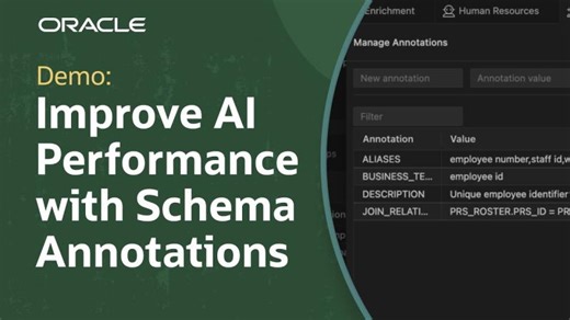 Annotate Database Schemas with Oracle SQL Developer for Oracle AI Database | Feras Ahmad