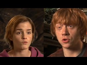 Ron and Hermione Kiss | Behind the scenes | Emma Watson and Rupert Grint