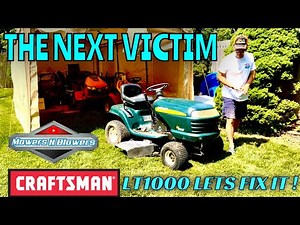 CRAFTSMAN LT1000 17.5HP BRIGGS 42” LAWN TRACTOR CARB CLEAN VALVE LASH GAS TANK FUEL LINES & BATTERY