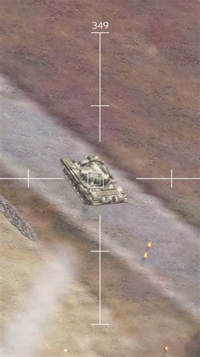 25 minutes ago! Russian T-72 Komvoy destroyed by Ukrainian drone - ARMA 3