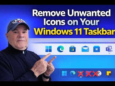 Remove Unwanted Icons from Windows 11 Taskbar (Step-by-Step)