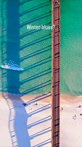 Winter blues don't exist in Navarre Beach — but we have winter emeralds 🌊 We’re surrounded by clear emerald water, open skies, and a pier that stays beautiful year-round. If this is what winter looks like, we’re not complaining. | Relax in Navarre Beach