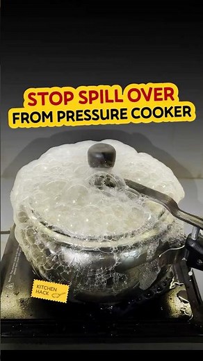 How to stop spill over from pressure cooker| kitchen hack #curryit #kitchenhacks