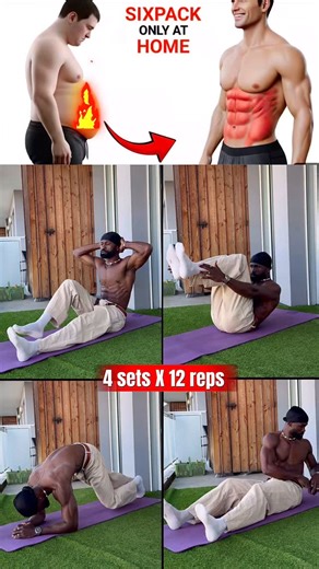 🔥 ENTRAÎNEMENT ABDOS – 4 EXERCICES AU POIDS DU CORPS 🔥 Pas besoin de matériel pour sculpter tes abdos 💪🏿Voici un tuto spécial abdos avec 4 exercices efficaces, à faire partout et sans équipement. 🧱 Format : 4 exercices – 4 séries de 12 répétitions chacun 💥 Objectif : renforcer la sangle abdominale, dessiner les abdos et améliorer la stabilité du tronc. 💡 Conseil du coach : Concentre-toi sur la qualité du mouvement plutôt que la vitesse, contracte bien les abdos à chaque répétition et resp