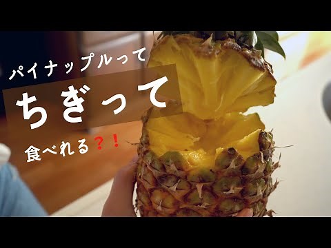 【超簡単】パイナップルをちぎって食べる！