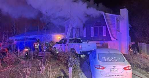 Colorado Springs Fire Department responds to house fire Sunday evening, rescues one person
