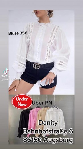 🌸 Entdecke die perfekte Bluse für deinen stilvollen Look! 🌸 💫 Hol dir jetzt unsere wunderschöne Bluse mit Stickerei und lass dich von ihrem schlichten Design und den zauberhaften Details verzaubern. Mit dieser Bluse wirst du garantiert zum Blickfang, egal ob im Büro, bei einem Treffen mit Freunden oder für besondere Anlässe. 💫 Bluse 35€ Mit Größe Adresse Danity Bahnhofstraße 6 86150 Augsburg #augsburg #weißesoutfit #bluse #Blusenliebe #StilvollundElegant #danityfashion #online | Danity Deuts
