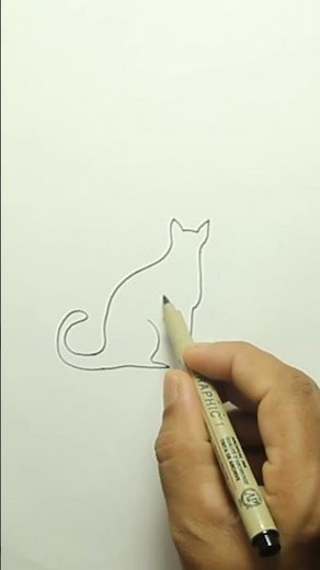 How to Draw a Cat and Dog in One Continuous Line – Easy Tutorial #art #drawing #easydrawing