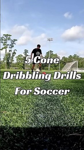 5 Cone Dribbling Drills for #Soccer #houstonsoccer #soccerdrills
