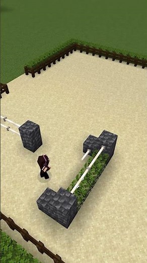 Minecraft Hindernisse für den Reitplatz [Short] #minecraft #minecraftbuilds #minecraftdecoration