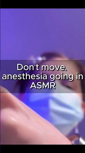ASMR POV: Injecting Anesthesia 💉 (Full video this Saturday)