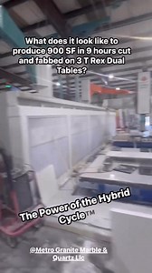 Fabrication made easy. You just need 1 type of CNC. The Hybrid Cycle CNC Center called the T Rex! Only by Poseidon! #poseidonmachinesarethefuture #countertops #stonefabrication | Poseidon Industries, Inc.