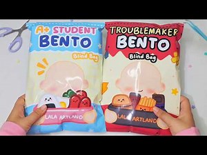DIY Paper Bento Challenge Top Student vs Troublemaker! 🍱 | Tutorial + Free Templates