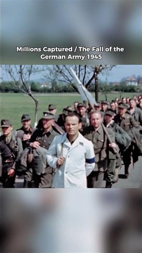 German Soldiers Surrender at the End of World War II (1945) | Real Footage