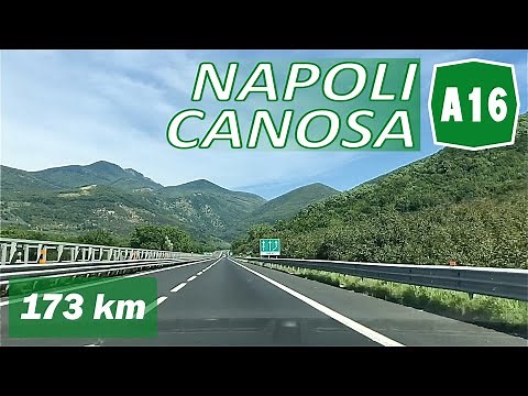 A16 | NAPOLI - CANOSA | Autostrada dei due mari | Percorso completo