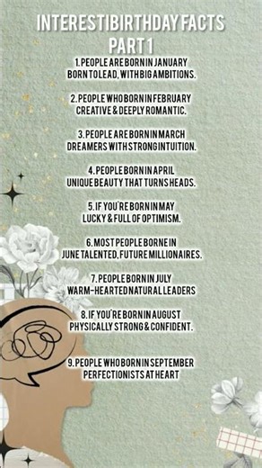 Your Birth Month = Your Hidden Power 💥”