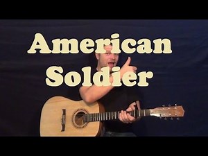 American Soldier (Toby Keith) Easy Guitar Lesson Strum Chords Fingerstyle How to Play Tutorial
