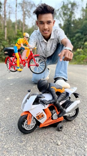 Rc mini Electric Cycle and Control Bike Unboxing 😍