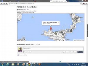 Localizzare un indirizzo IP.